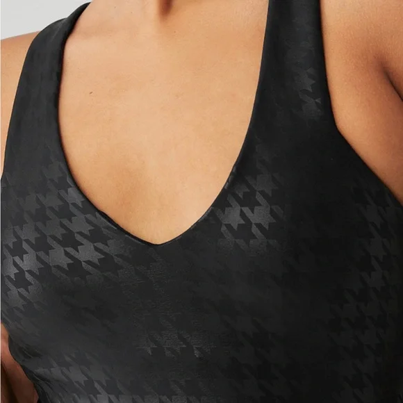 Alo Airlift Glimmer Houndstooth Real Bra tank - Picture 4 of 4